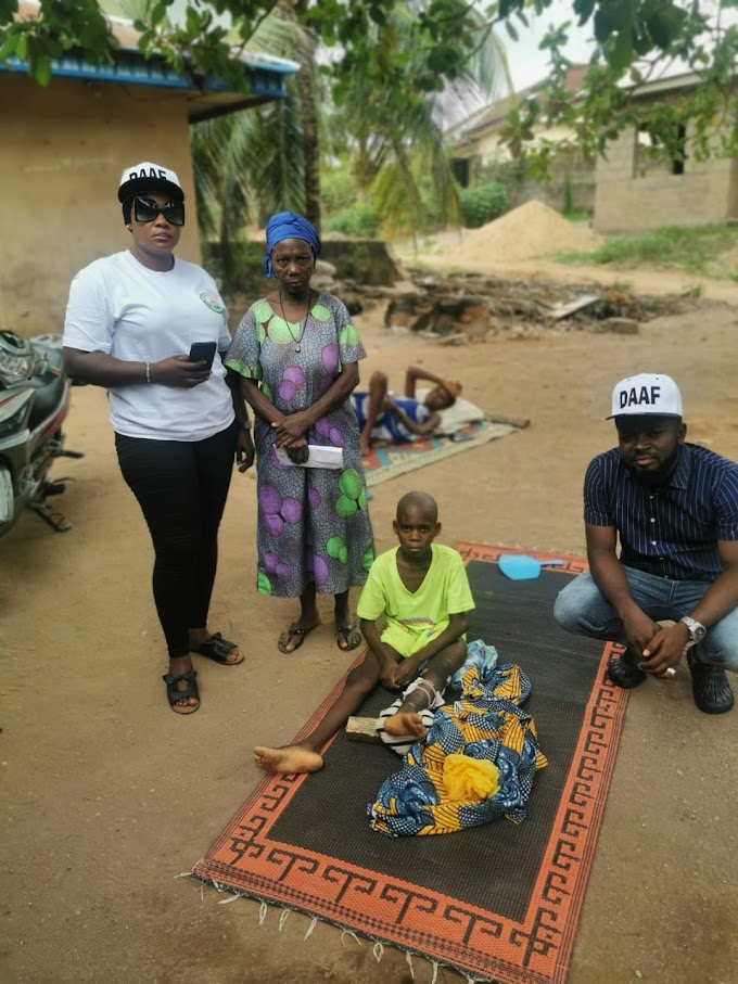 Don Alex Ajor Foundation Provides Succor for Young accident victim