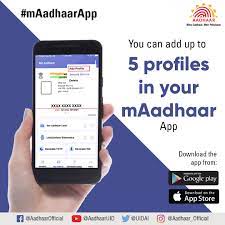 Now you can add up to 5 profiles in your mAadhaar