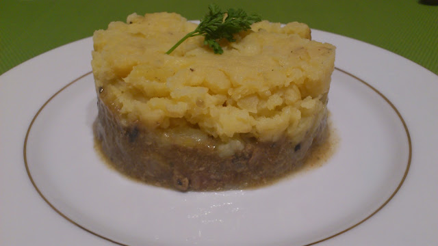 Parmentier d'agneau confit