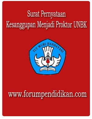 Contoh Surat Pernyataan Kesanggupan Menjadi Proktor