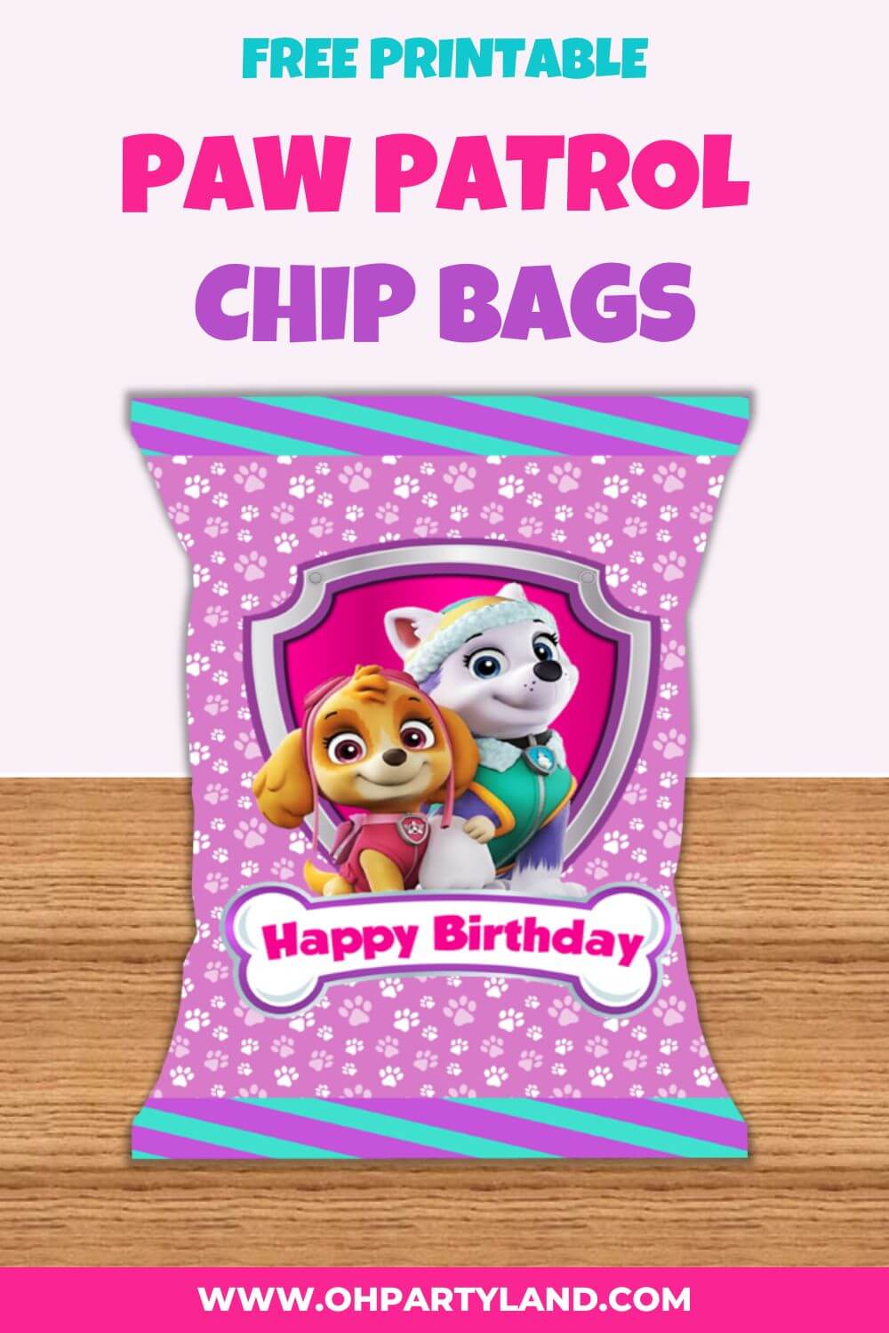 free printable paw patrol chip bag pdf