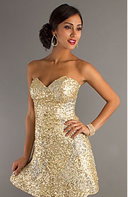 Gold prom dresses