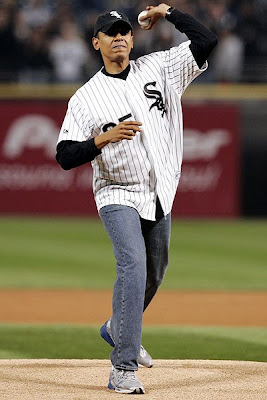 Obama First Pitch All Star Game