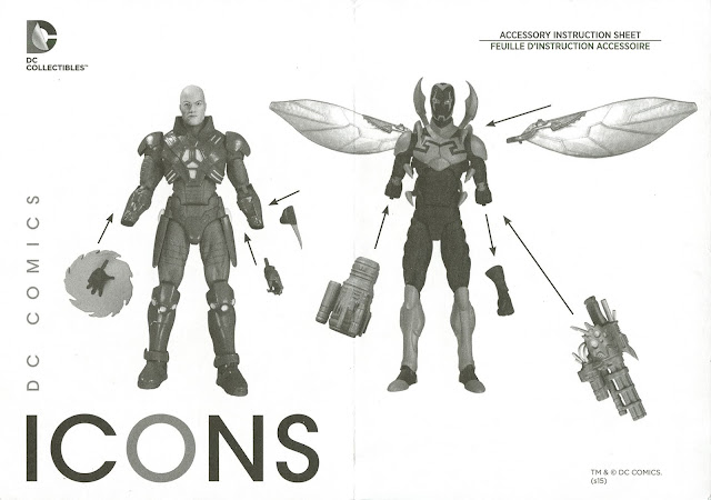 DC Comics Icons - Black Adam - Accessories Instruction Sheet - Back Opened