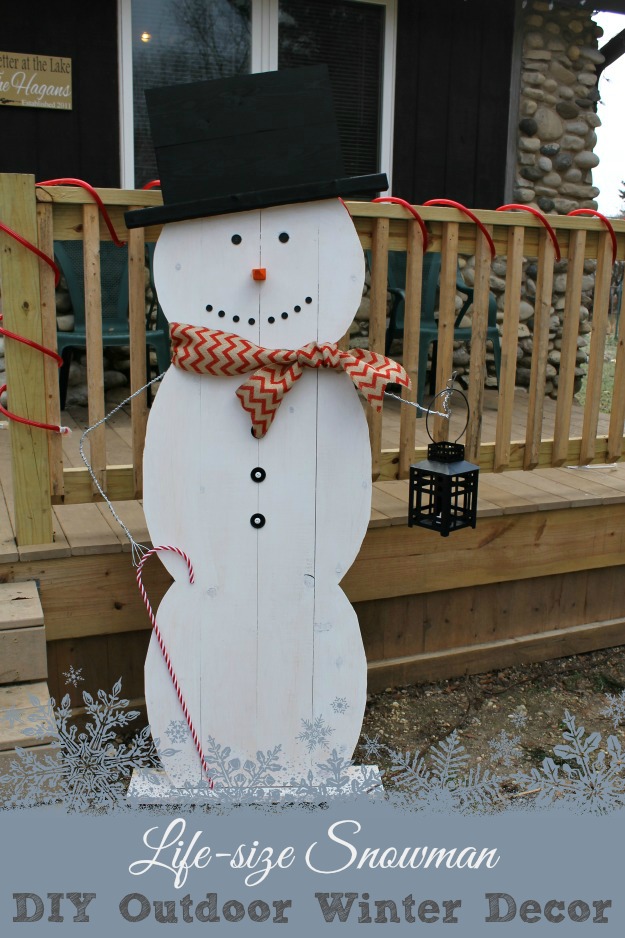 Life size Snowman DIY  Outdoor  Winter Decor  Outnumbered 3 