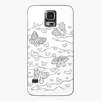 A phone case with butterflies / Kännykkäkuori perhosilla