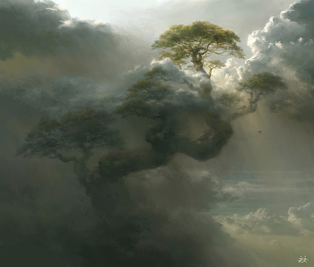 Tree painting by Tianhua Xu