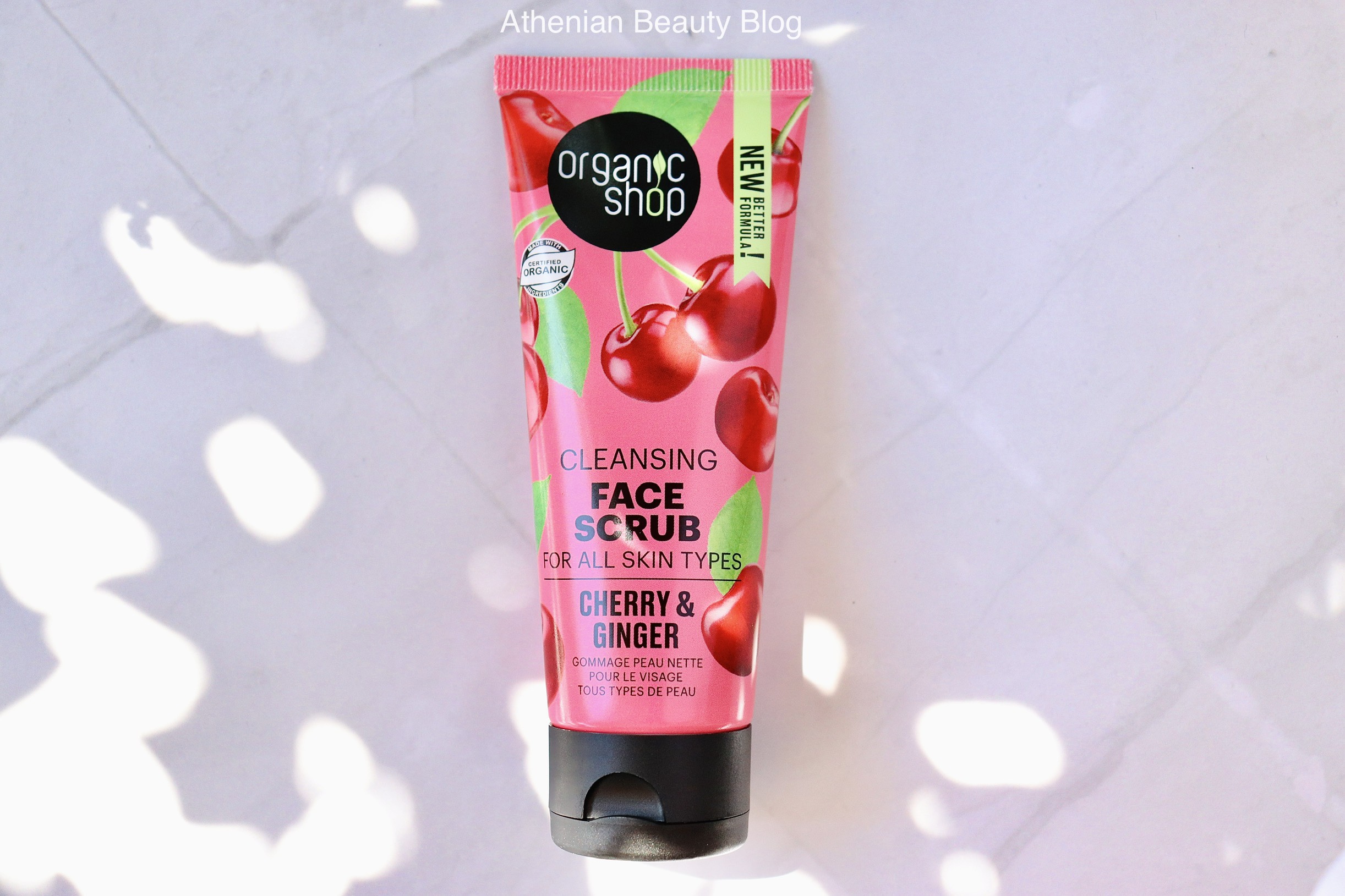 Organic Shop Cleansing Face Scrub Cherry And Ginger Review