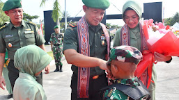Jajaran Korem 142/Tatag Sulbar Sambut Hangat Jenderal TNI Deni Rejeki