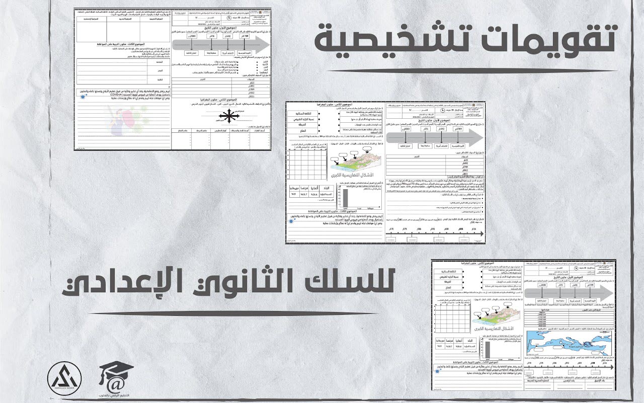 التقويم التشخيصي مادة الاجتماعيات لجميع مستويات السلك الاعدادي (الاولى/الثانية/الثالثة) 2023