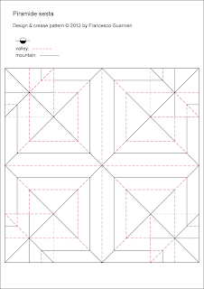 Origami CP, Piramide sesta - Sixth pyramid by Francesco Guarnieri