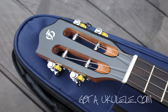 Flight Iris Concert Ukulele headstock