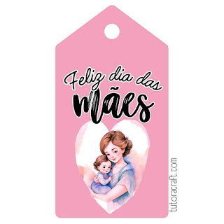 Tags de dia das mães grátis para imprimir Feliz dia das mães