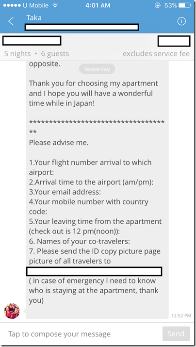 Booking via Home Away