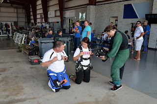 Student and trainer at Skydive Chicago