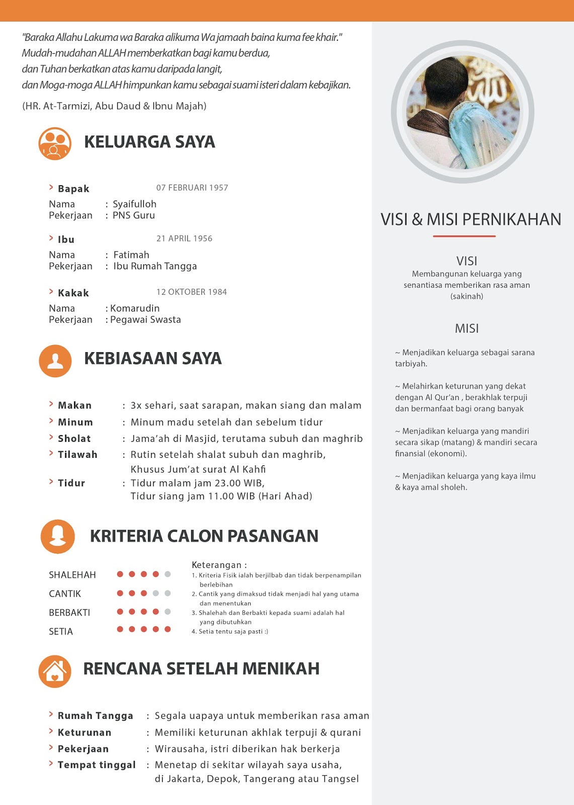 Cara Membuat CV Taaruf yang Bagus dan Menarik 