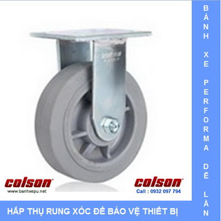 Bánh xe đẩy cao su Performa chịu tải trọng (158~304kg) www.banhxepu.net