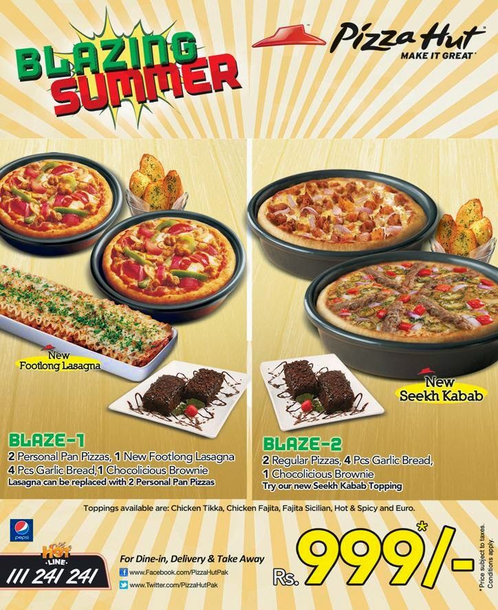 Pizza Hut | Blazing Summer Offer for Everyone in Pakistan