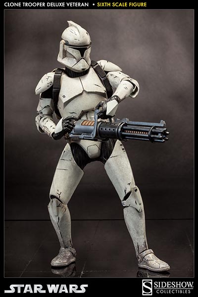 Sideshow Collectibles 1/6 Scale Star Wars 12" Clone Trooper "Vetern" Figure