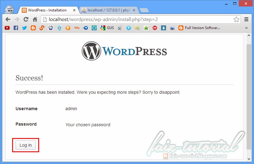 Tutorial Pemasangan Wordpress Pada Locahost Menggunakan 