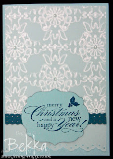 Embossed Velum Christmas Card by Bekka www.feeling-crafty.co.uk