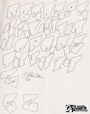 graffiti alphabetgraffiti letters Old school Graffiti Alphabet Letter 