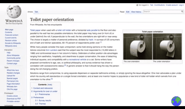 Toilet Paper Orientation