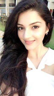 Mehreen Pirzada in White Dress with Cute and Awesome Smile Latest Selfie
