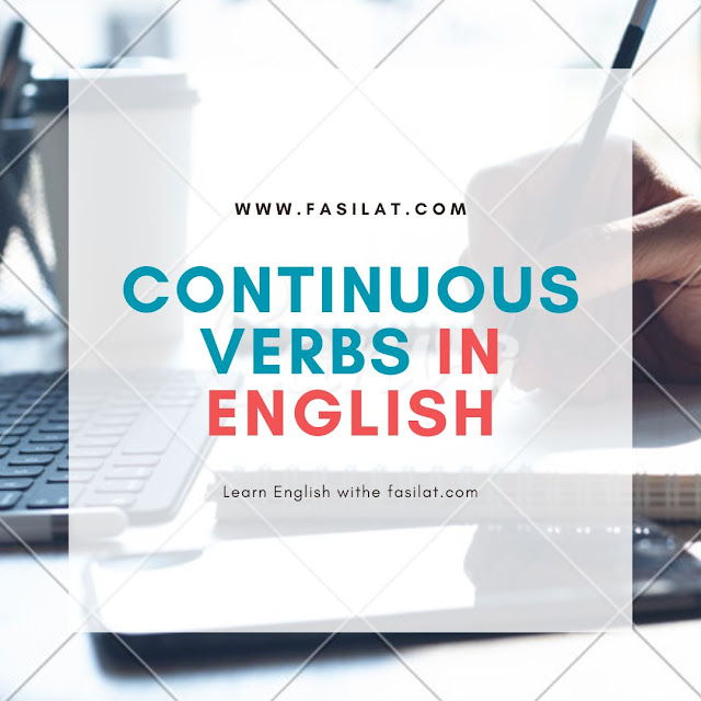 Continuous verbs in English