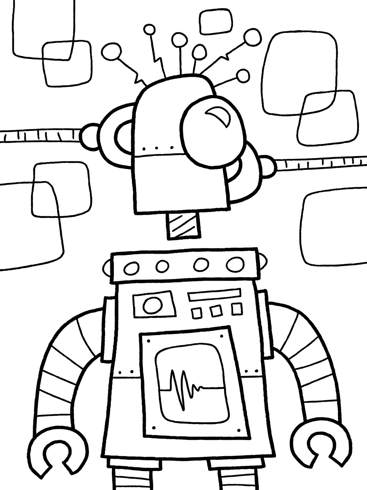  Robot Coloring Pages To Print 8