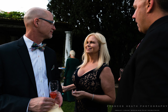 Wedding guests at Villa Eva