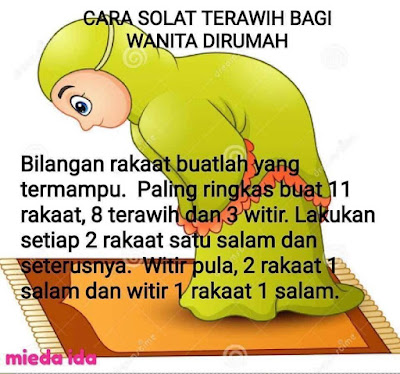 Cara Solat Terawih Di Rumah Untuk Wanita, solat terawih untuk wanita, solat terawih, solat terawih dirumah untuk wanita, cara solat terawih 8 rakaat, solat witir, solat witir 3 rakaat, cara solat terawih, langkah-langkah solat terawih, niat solat terawih, lafaz niat solat terawih, cara mengerjakan solat terawih di rumah, solat sunat witir, niat solat witir, niat solat witir 2 rakaat, niat solat witir 1 rakaat, solat terawih dirumah