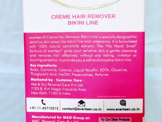 The Bikini hair removal process is always a nightmare for me Everteen Bikini Hair Removal Cream - Review