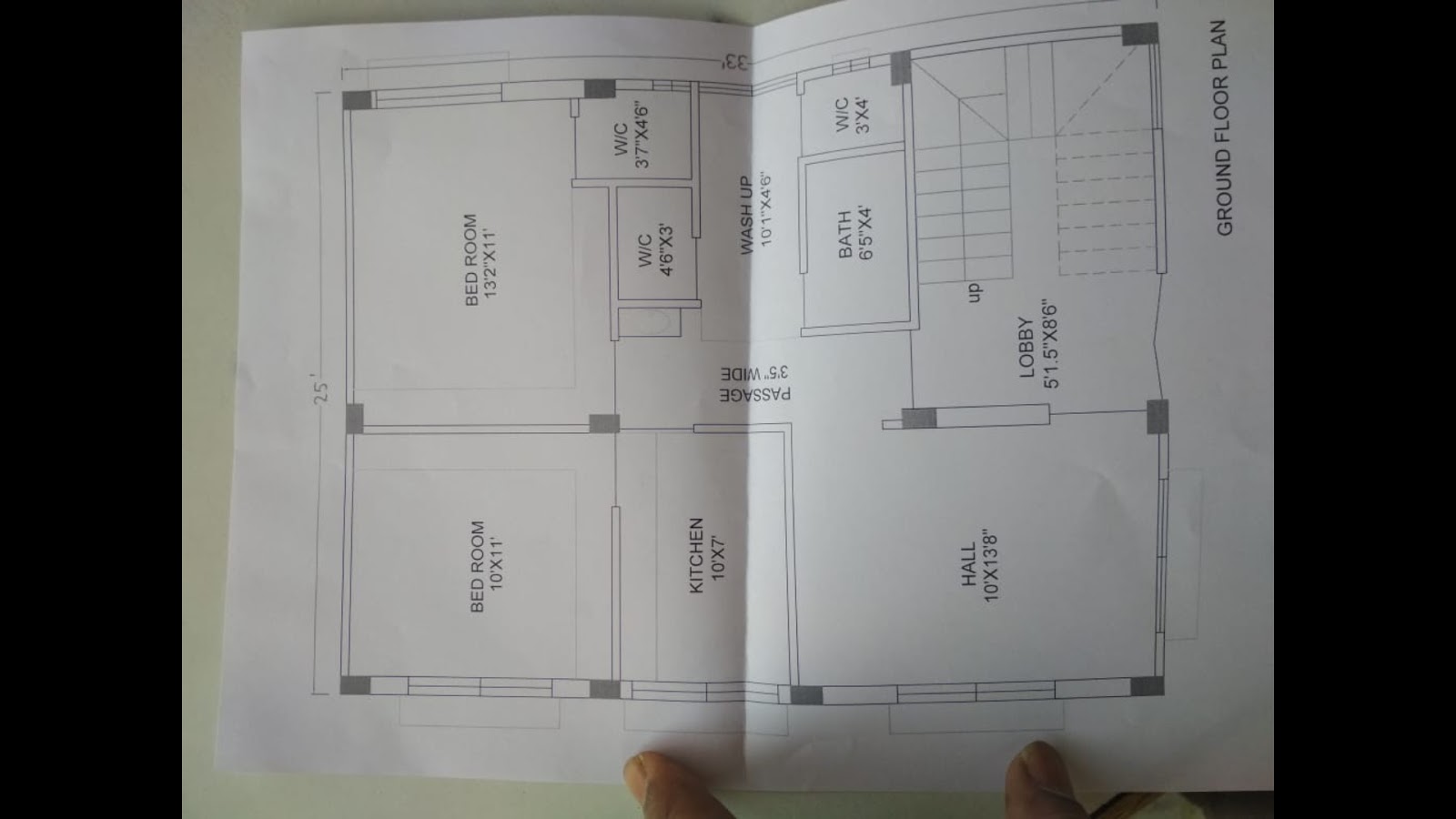 25 x 33 north  face  house  plan  map naksha design  Awesome 