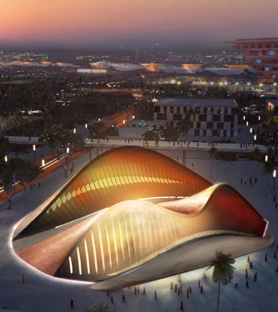 Architectural Design of UAE pavilion by foster + partners