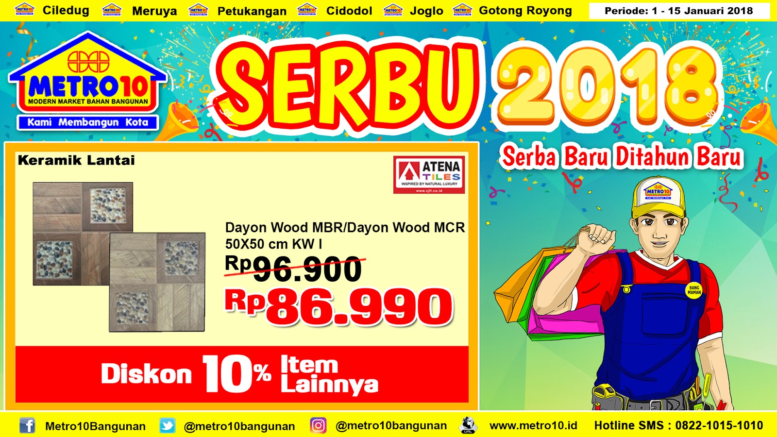 Metro 10 Bangunan SERBU 2019