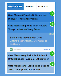 Membuat iklan/memasang iklan in-feed ads adsense diantara popular post. Iklan in-feed ads ditengah-tengah popular post. Berikut langkah-langkahnya.