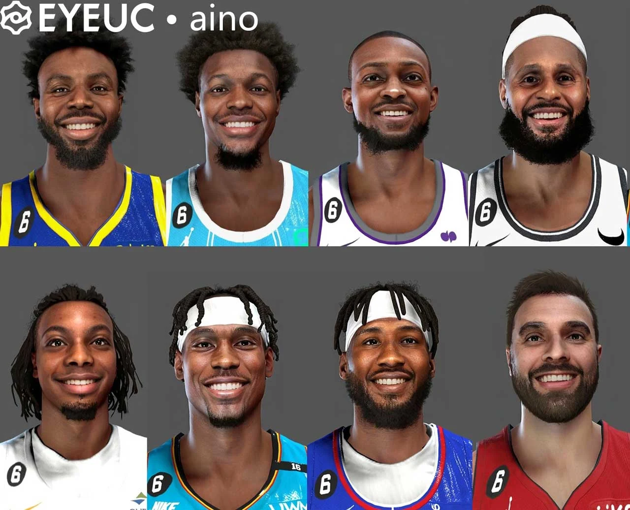 NBA 2K23 Cyberface Player Likeness Updates