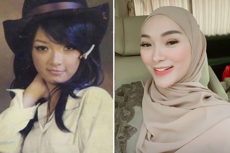 Zaskia Gotik terlihat memiliki penampilan yang cukup berbeda di masa awal karirnya dengan saat ini.