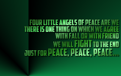 Four Little Angels Of Peace - Barbra Streisand Song Lyric Quote in Text Image