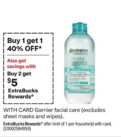 Almost FREE Garnier Skincare CVS Deals