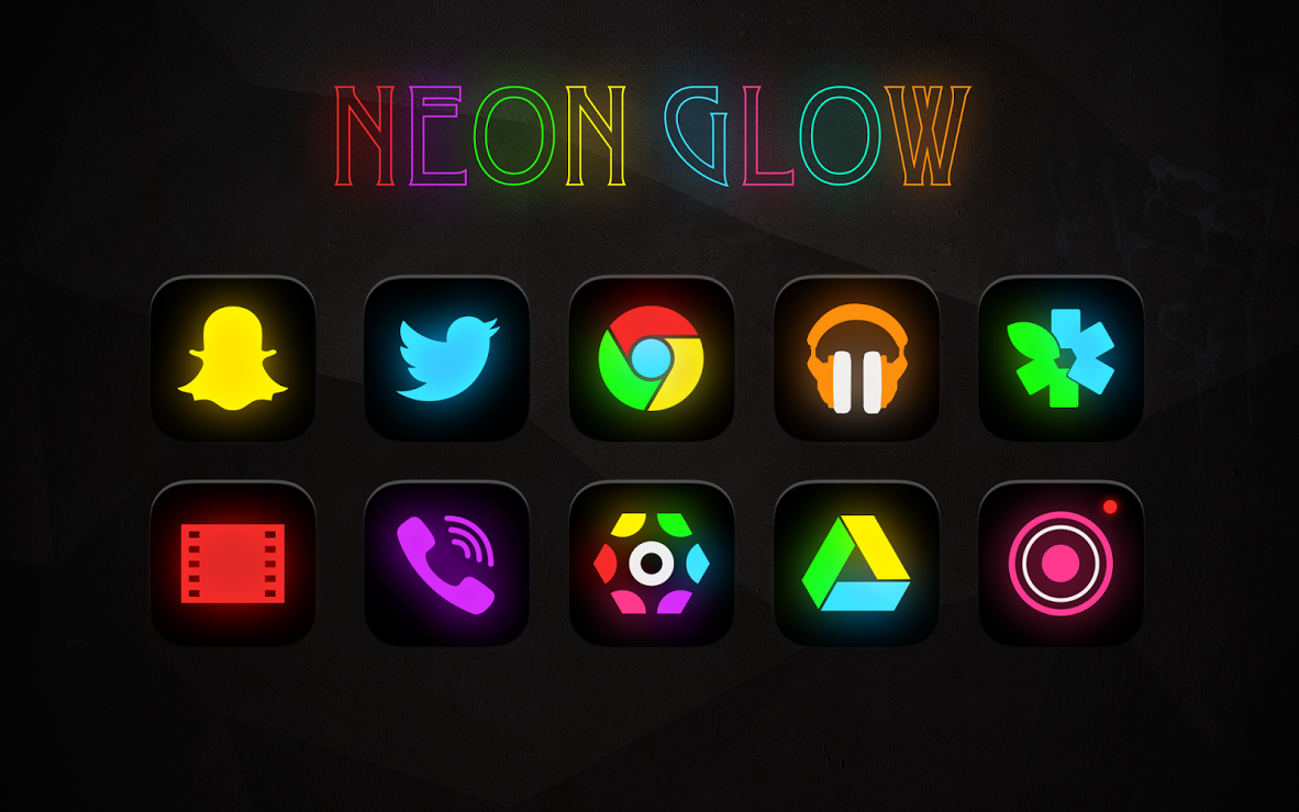 The New Launcher |Neon Glow - Icon Pack| v 1.7 Apk Data ...