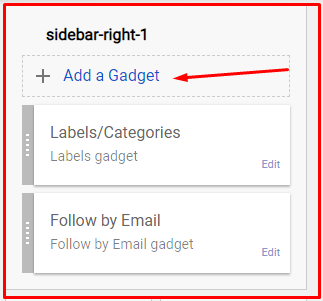 gadget for categories