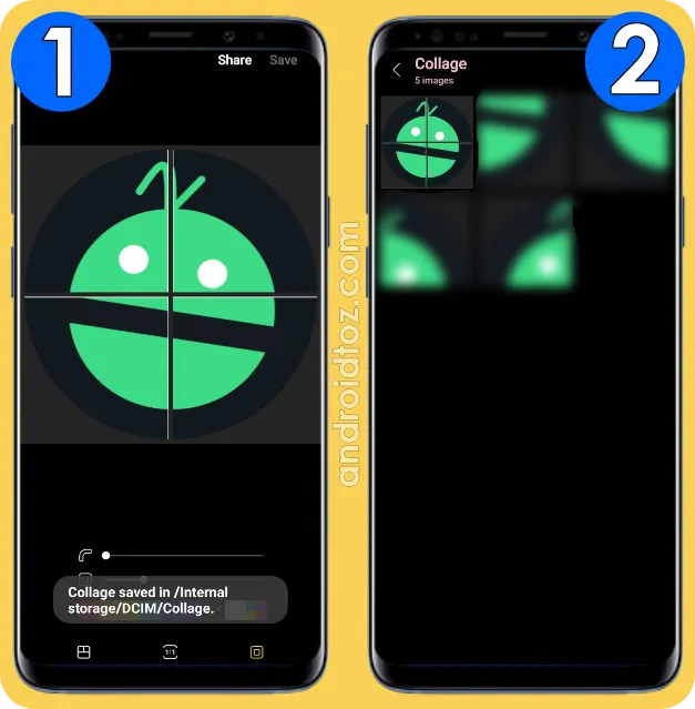 Save Collage to Gallery and Internal Storage