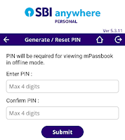 View SBI mPassbook on your mobile offline