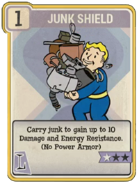 junk shield perk card