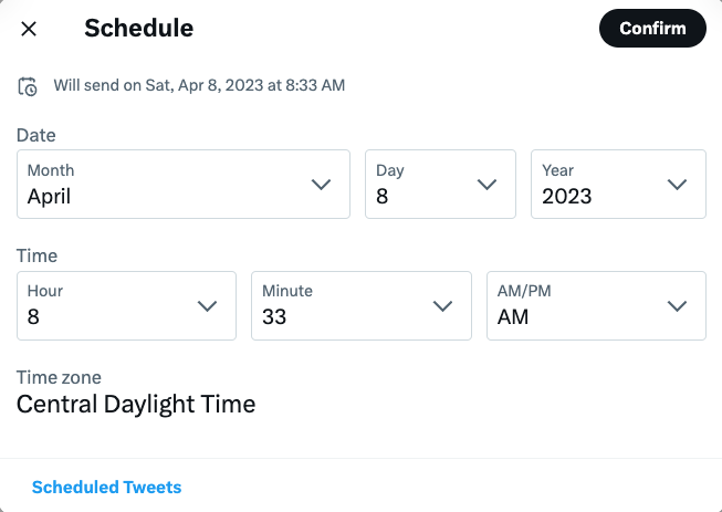 How to schedule posts on X