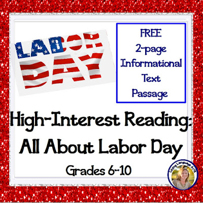 2-page high-interest reading about Labor Day