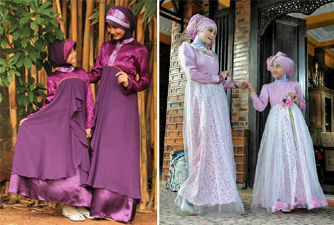 Model Baju Gamis Ibu dan Anak Perempuan 2016