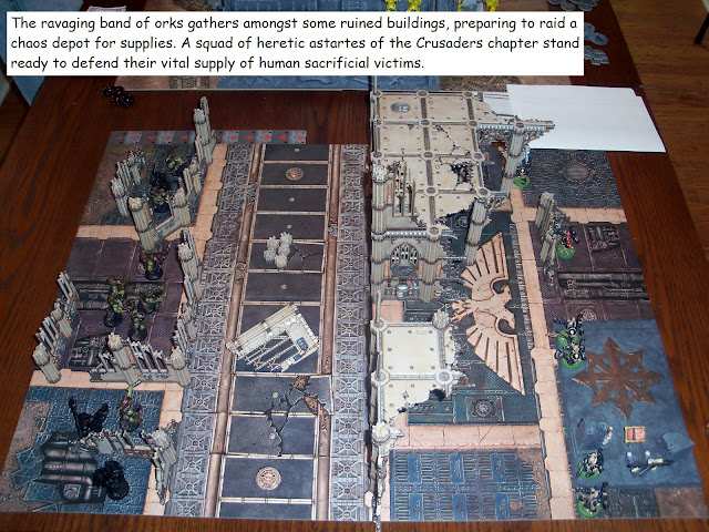 warhammer kill team battle report heretic astartes chaos space marines orks